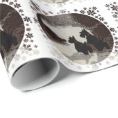 スコティッシュテリアクリスマス ラッピングペーパー (ロールコーナー)