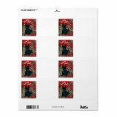 スコティッシュテリアクリスマス ラベル (フルシート)