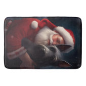 スコティッシュテリアサンタクロースフェスティバルクリスマス バスマット (正面)