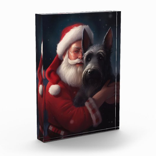 スコティッシュテリアサンタクロースフェスティバルクリスマス フォトブロック (左)