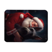 スコティッシュテリアサンタクロースフェスティバルクリスマス マグネット (横)