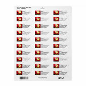 スコティッシュテリアシーズンのご挨拶 ラベル (フルシート)