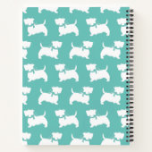 スコティッシュテリアスコティドッグパピースコットティノートブック ノートブック (裏面)