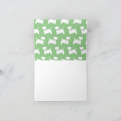 スコティッシュテリアスコティドッグパピースコットティーノートカー ノートカード (内部)