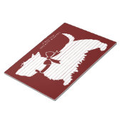 スコティッシュテリアスコティドッグパピースコットメモ帳 ノートパッド (アングル)