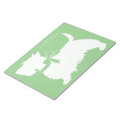 スコティッシュテリアスコティドッグパピースコットメモ帳 ノートパッド (アングル)