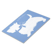 スコティッシュテリアスコティドプピースコティ ノートパッド (アングル)