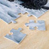 スコティッシュテリアズアンドウィンター雪だるま ジグソーパズル (側面)