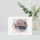 スコティッシュテリアズウィンターマグピー ポストカード (スタンド正面)