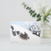 スコティッシュテリアズスレディング ポストカード (スタンド正面)