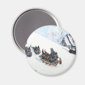 スコティッシュテリアズスレディング マグネット (正面/裏面)