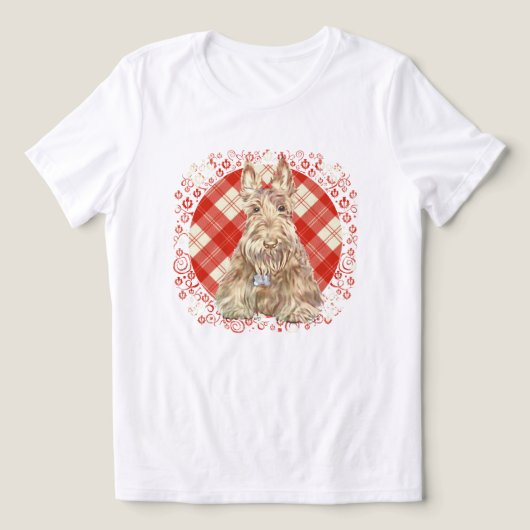 スコティッシュテリアタータン トライブレンドＴシャツ (デザイン正面)