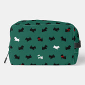 スコティッシュテリアトイレタリー化粧品バッグ ドップキット (裏面)