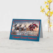 スコティッシュテリアトナカイ カード (黄色い花)