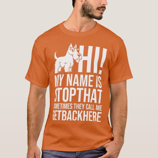 スコティッシュテリアドッグパピズオーナー恋人 Tシャツ (正面)
