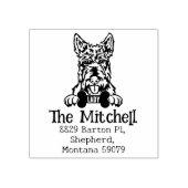 スコティッシュテリアドッグ差出人住所、 ラバースタンプ (インプリント)