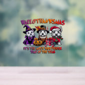 スコティッシュテリアハロウィンサンクスギビングクリスマス アクリルサイン (ニュートラル)