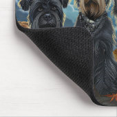 スコティッシュテリアハロウィン不気味 マウスパッド (コーナー)