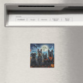 スコティッシュテリアハロウィン不気味 マグネット (インサイチュ (食洗機))