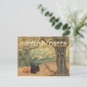 スコティッシュテリアハロウィン ポストカード (スタンド正面)