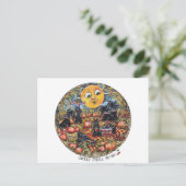 スコティッシュテリアハロウィーンピクニック ポストカード (スタンド正面)