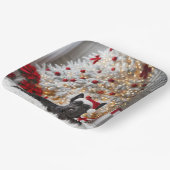 スコティッシュテリアバイクリスマスツリー ペーパープレート (傾斜あり)