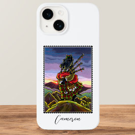 スコティッシュテリアバグパイズキルトドッグ名前をカスタムする Case-Mate iPhone 14ケース