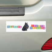 スコティッシュテリアバンパーステッカー バンパーステッカー (車上)