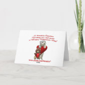 スコティッシュテリアパピーレッドローズバレンタインデザイン シーズンカード (裏面)