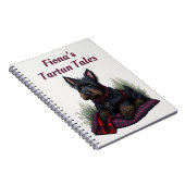 スコティッシュテリアパーソナライズされた犬 ノートブック (右側)