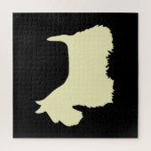 スコティッシュテリアブラックシハウエットハート/676ピース ジグソーパズル (縦)