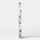 スコティッシュテリアブラックトイルw/名前をカスタムする Case-Mate iPhoneケース (裏面 / 左)