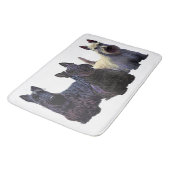 スコティッシュテリアブラック/ウィートトリオ黒犬 バスマット (アングル)