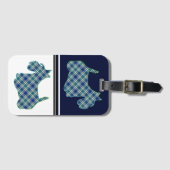 スコティッシュテリアブループレイド ラゲッジタグ (正面横)