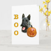 スコティッシュテリアブーをブランドル カード (黄色い花)