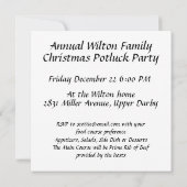 スコティッシュテリアプリドホリデイ招待状 (裏面)