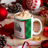 スコティッシュテリアプレイドホリデーグリーティングカード ノートカード