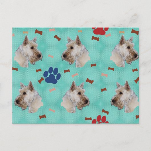 スコティッシュテリアポートレート ポストカード (正面)