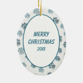 スコティッシュテリアポープリント縁ど セラミックオーナメント (裏面)