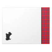 スコティッシュテリアメモ帳 ノートパッド (正面)