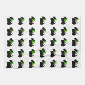 スコティッシュテリアメリークリスマスプレド キッチンタオル (横)