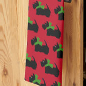 スコティッシュテリアメリークリスマスプレド キッチンタオル