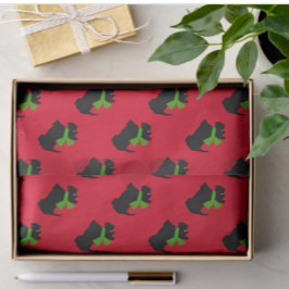 スコティッシュテリアメリークリスマスプレド 薄葉紙