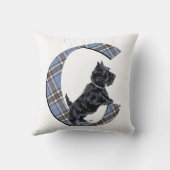 スコティッシュテリアモノグラムC枕 クッション (裏面)