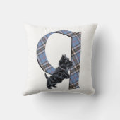 スコティッシュテリアモノグラムQ枕 クッション (裏面)