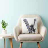 スコティッシュテリアモノグラムV枕 クッション (椅子)