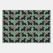 スコティッシュテリアラッピング紙シート ラッピングペーパーシート (正面)