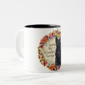 スコティッシュテリアラブマグ ツートーンマグカップ (正面左)