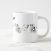 スコティッシュテリアラブラドールフレンズインクスケッチ ジャンボコーヒーマグカップ (右)