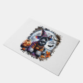 スコティッシュテリアードグハロウィーン ドアマット (アングル)